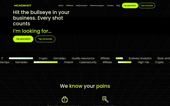 Screenshot of headshotit.com