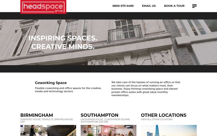Screenshot of headspacegroup.co.uk