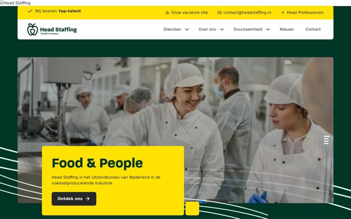 Screenshot of headstaffing.nl