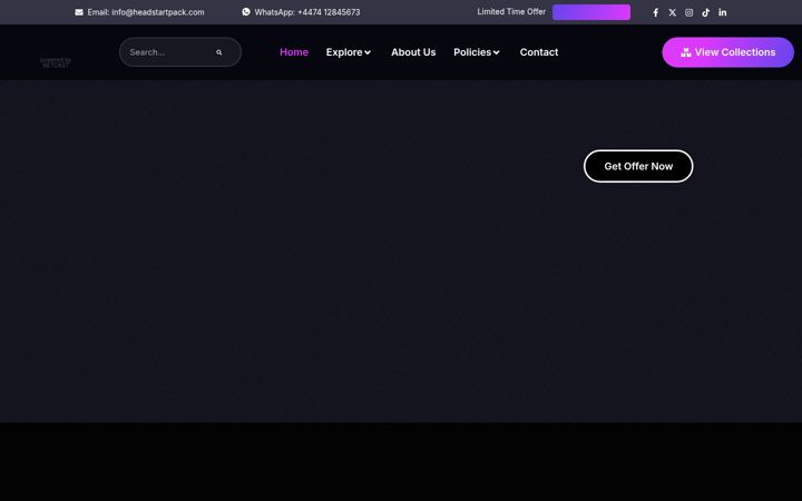 Screenshot of headstartpack.com