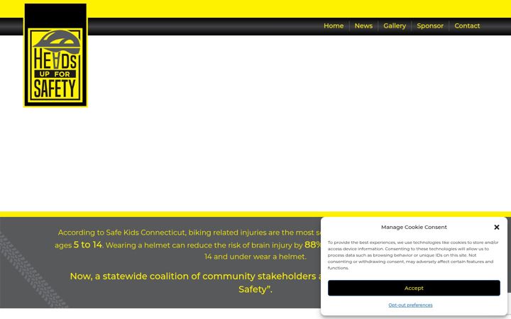 Screenshot of headsup4safety.com