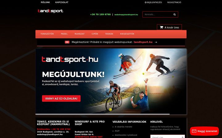 Screenshot of headtennis.hu