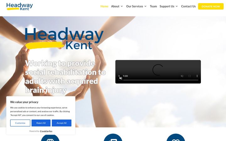 Screenshot of headwayeastkent.org.uk
