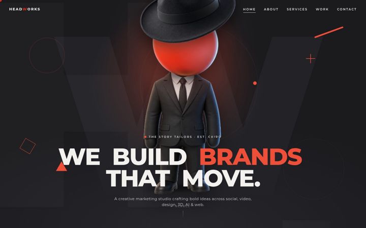 Screenshot of headworksmarketing.com