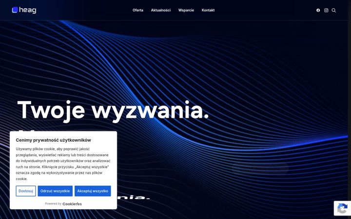 Screenshot of heag.pl