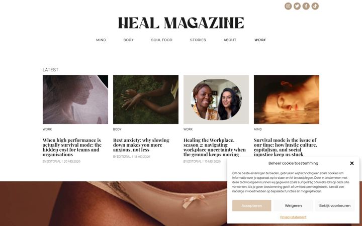 Screenshot of heal-magazine.com