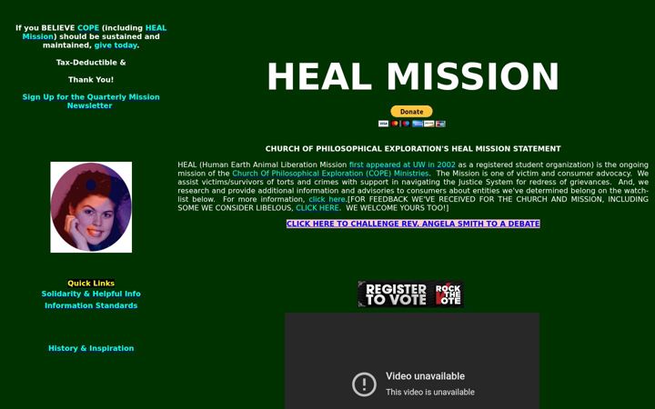 Screenshot of heal-online.org