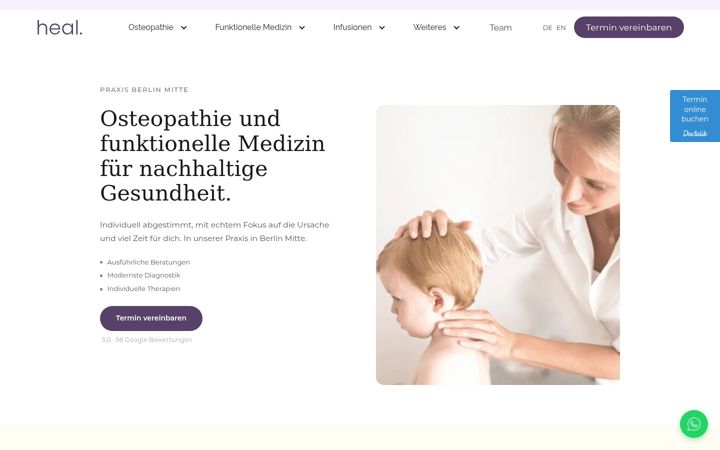 Screenshot of heal-praxis.de