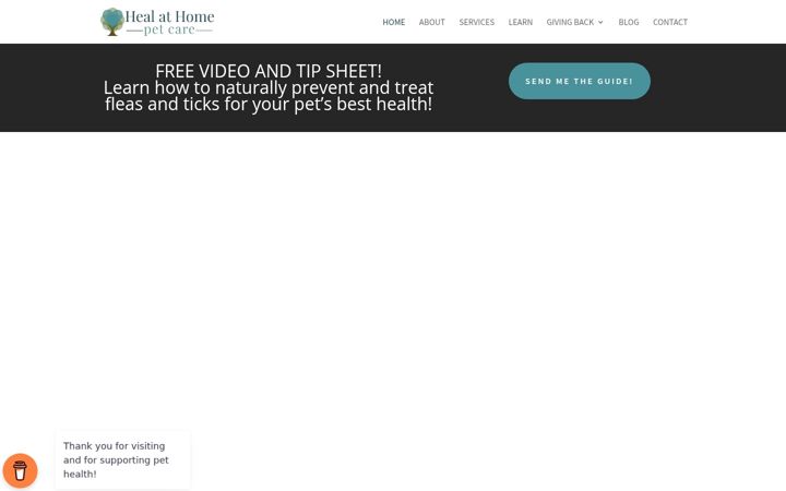 Screenshot of healathomepetcare.com