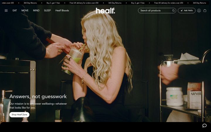 Screenshot of healf.com