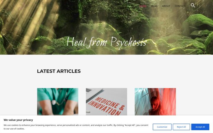 Screenshot of healfrompsychosis.com
