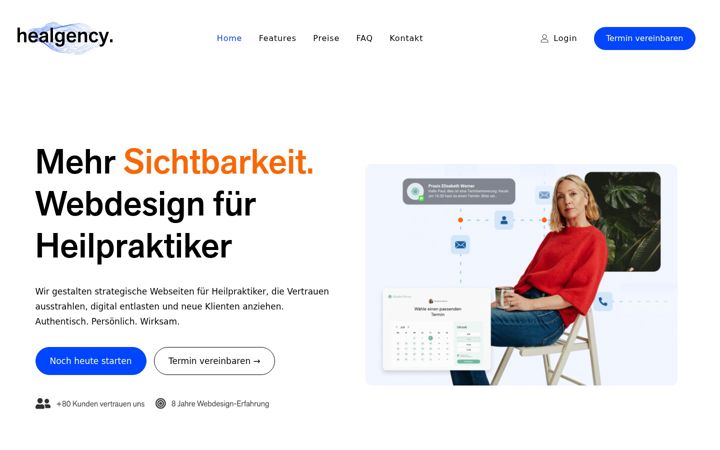 Screenshot of healgency.de