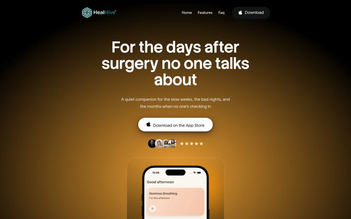 Snímek obrazovky healhiveapp.com