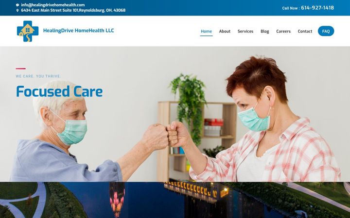 Screenshot of healingdrivehomehealth.com