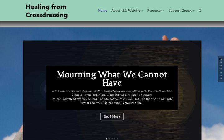 Screenshot of healingfromcrossdressing.org