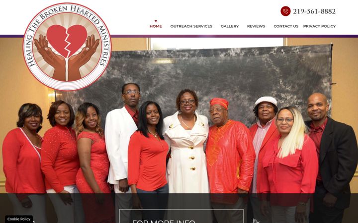 Screenshot of healingthebroken-heartedministries.org