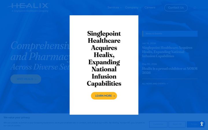 Screenshot of healix.net
