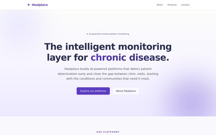 Screenshot of healplace.com