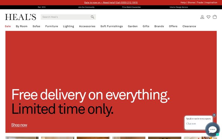 Screenshot of heals.com