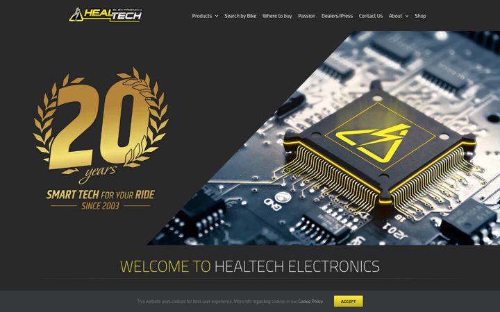 Screenshot of healtech-electronics.com