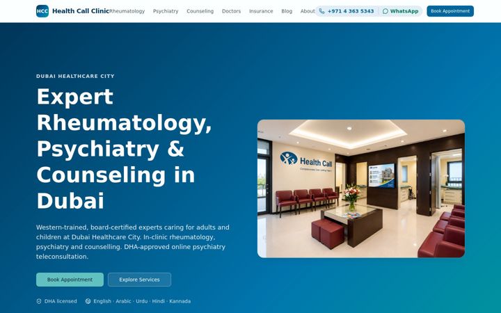 Screenshot of health-call.com