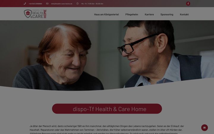 Screenshot stránky health-care-home.de