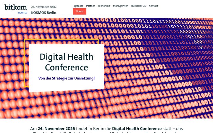 Screenshot of health-conference.de