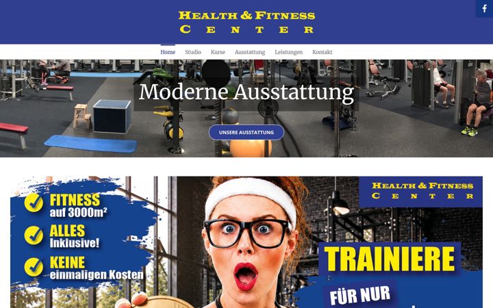 Screenshot of health-fitnesscenter.de