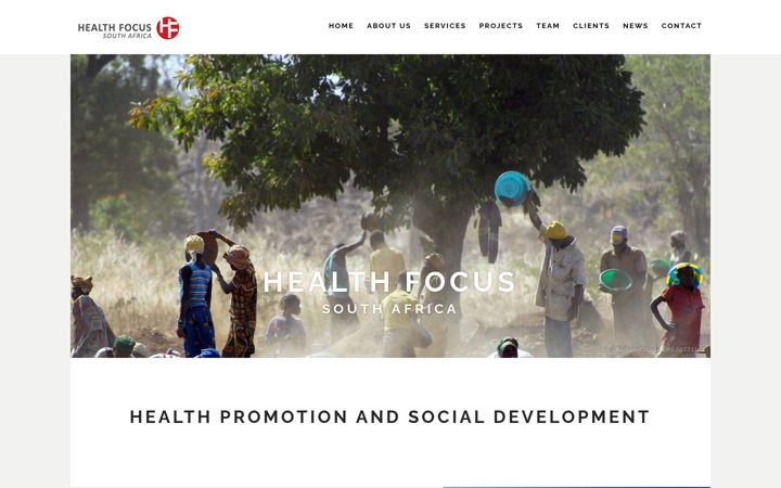 Screenshot of health-focus.co.za