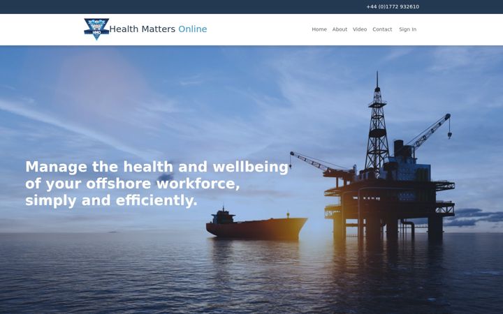 Screenshot of health-matters-online.com