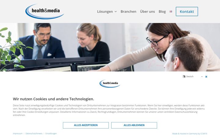 Screenshot of health-media.de