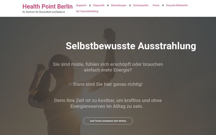 Screenshot stránky health-point-berlin.de