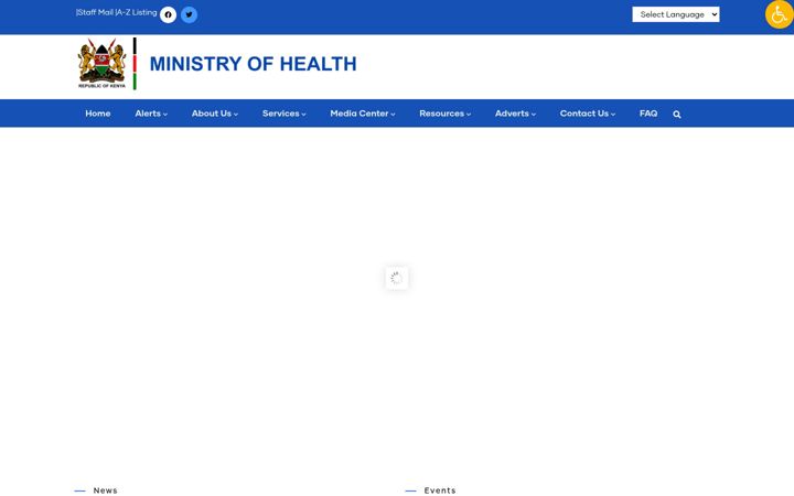 Screenshot of health.go.ke