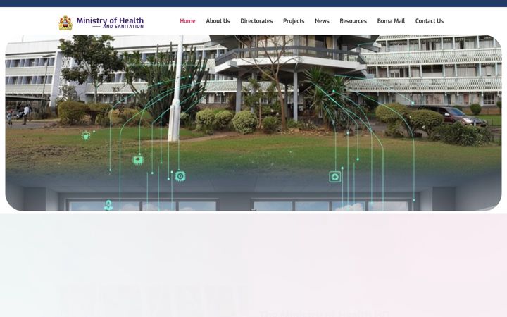 Screenshot of health.gov.mw