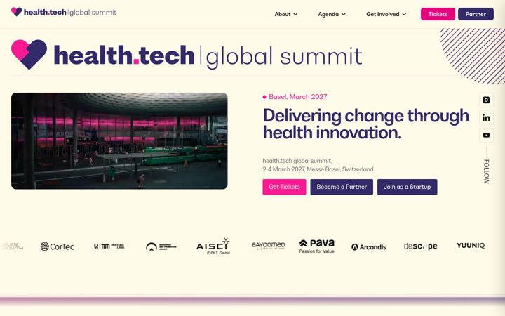 Screenshot of health.tech