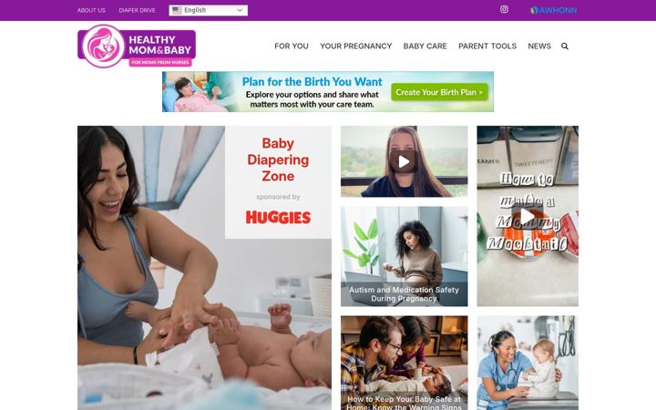 Screenshot of health4mom.org