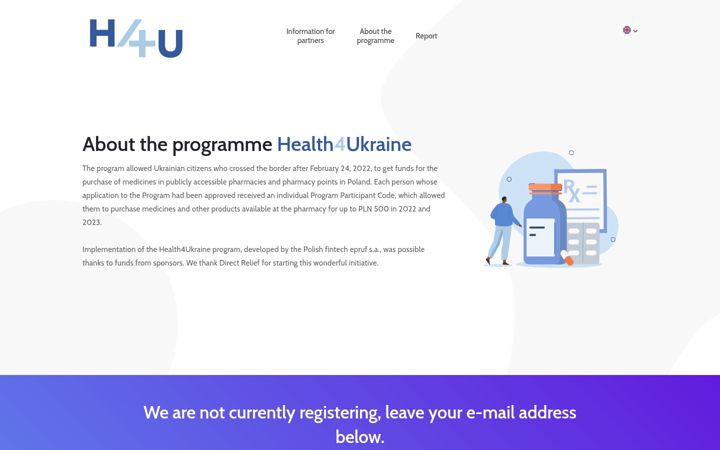 Screenshot of health4ukraine.com