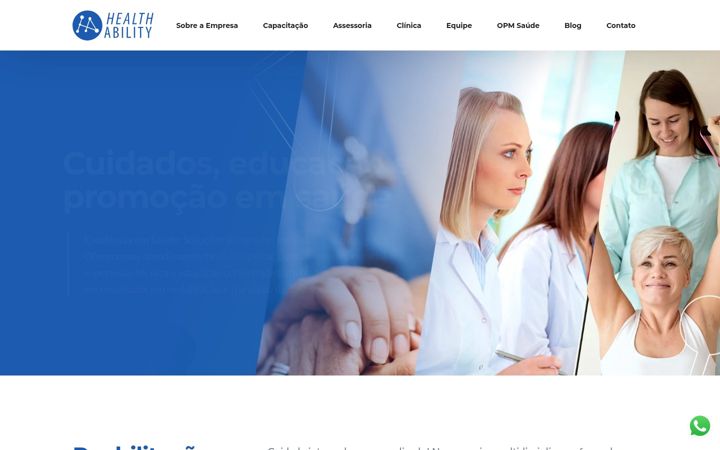 Screenshot of healthability.com.br