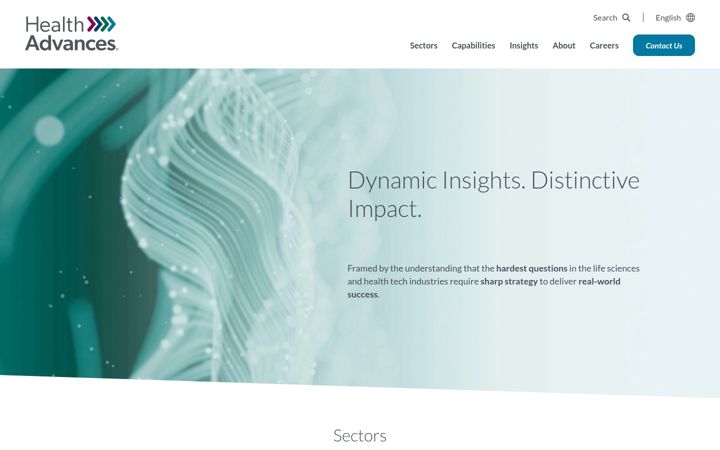 Screenshot of healthadvances.com
