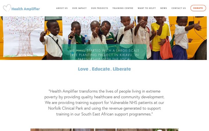 Screenshot of healthamplifier.org