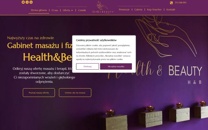 Screenshot of healthandbeauty.czest.pl