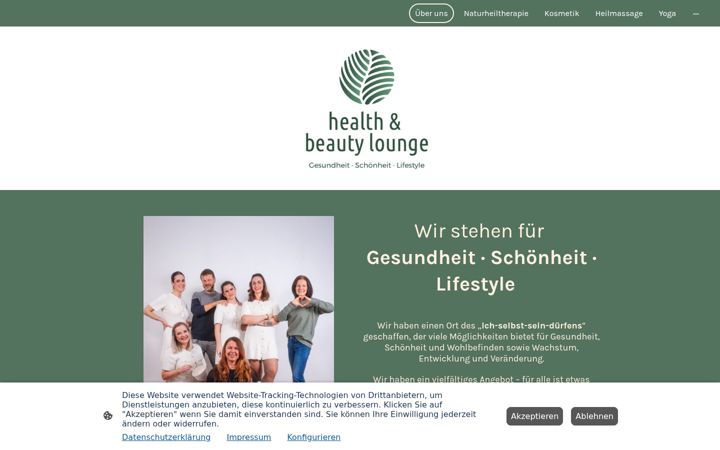 Screenshot of healthandbeautylounge.at