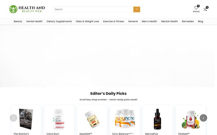 Screenshot of healthandbeautyweb.com