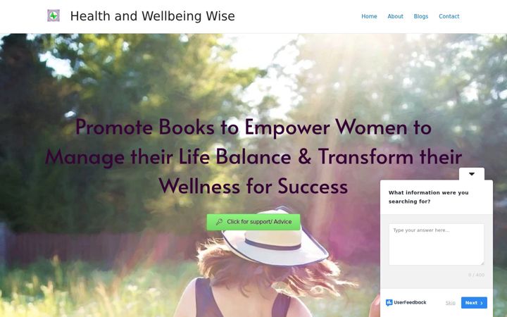 Screenshot of healthandwellbeingwise.com