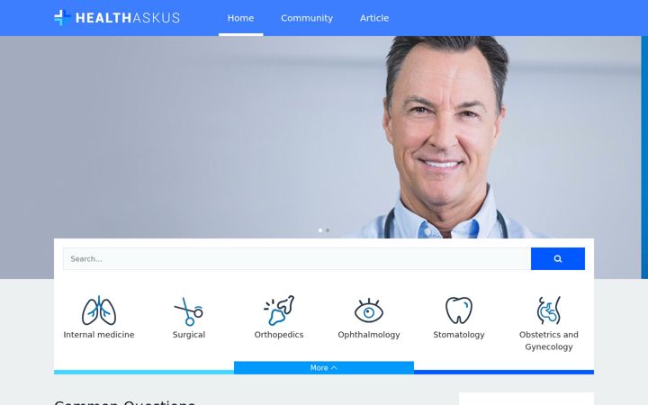 Snímek obrazovky healthaskus.com