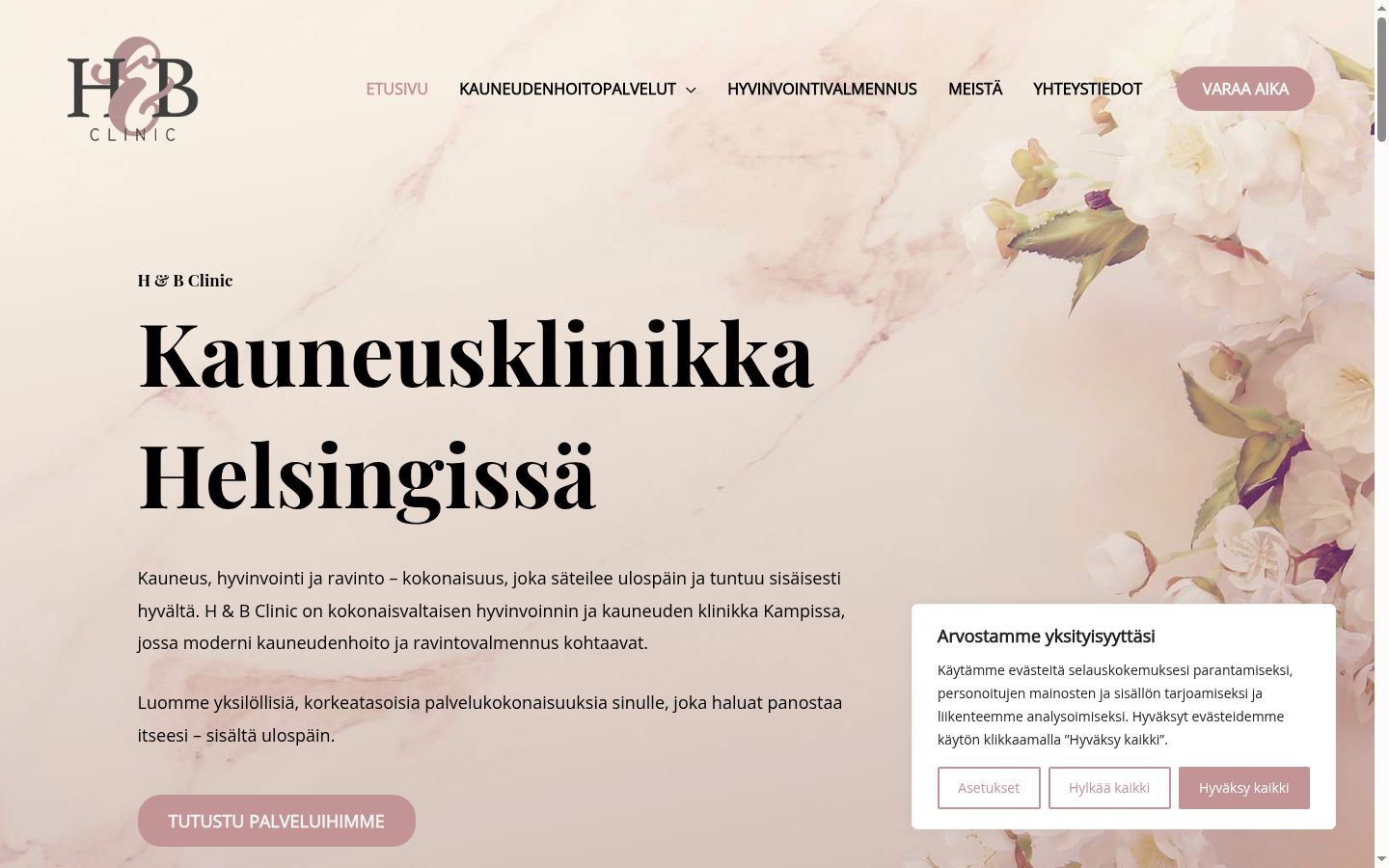 Sutikimo reklamjuostės, rodytos prieš bet kokią sąveiką, ekrano kopija