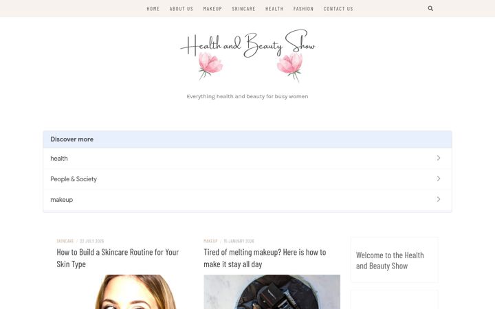 Képernyőkép: healthbeautyshow.com