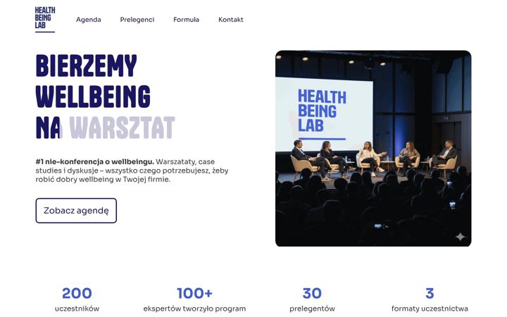 Screenshot of healthbeinglab.pl