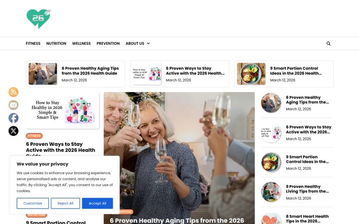 Screenshot of healthbenefits26.org