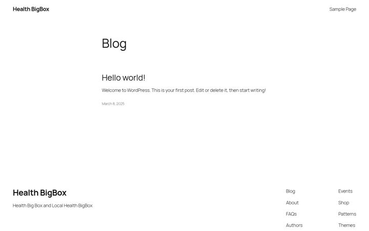 Screenshot of healthbigbox.com